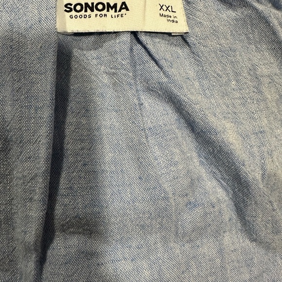 Light Blue V-Neck Dress - Picture 5 of 5